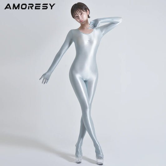 AMORESY 163 Inferna シアー フルボディキャットスーツ（手袋・足付き）