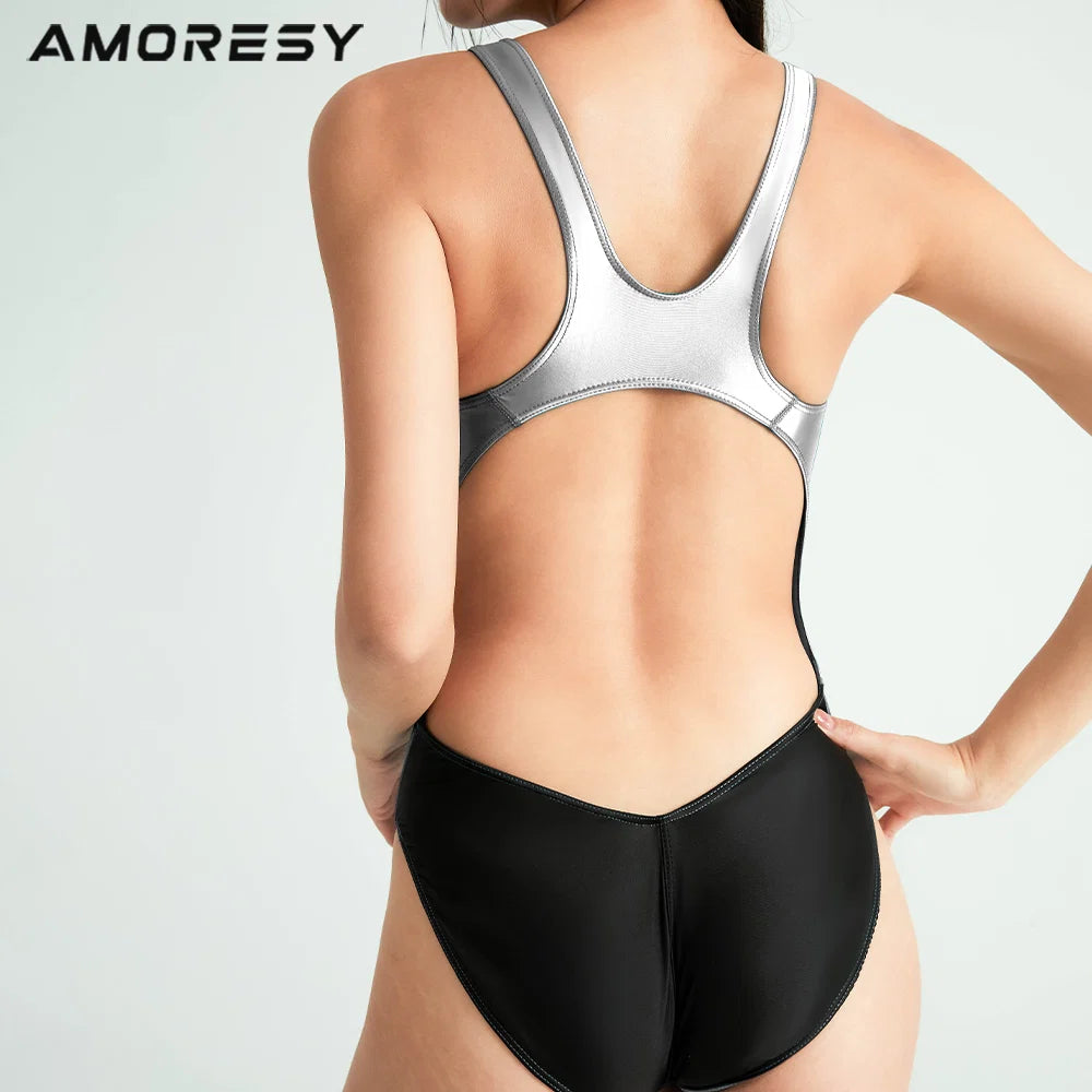 AMORESY 053 Celenza バックレス スイムスーツ