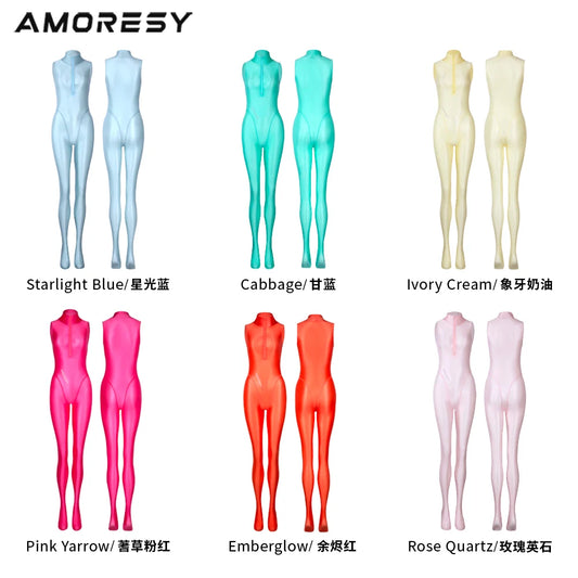 AMORESY 018 Zenithaシリーズ シアー ノースリーブキャットスーツ