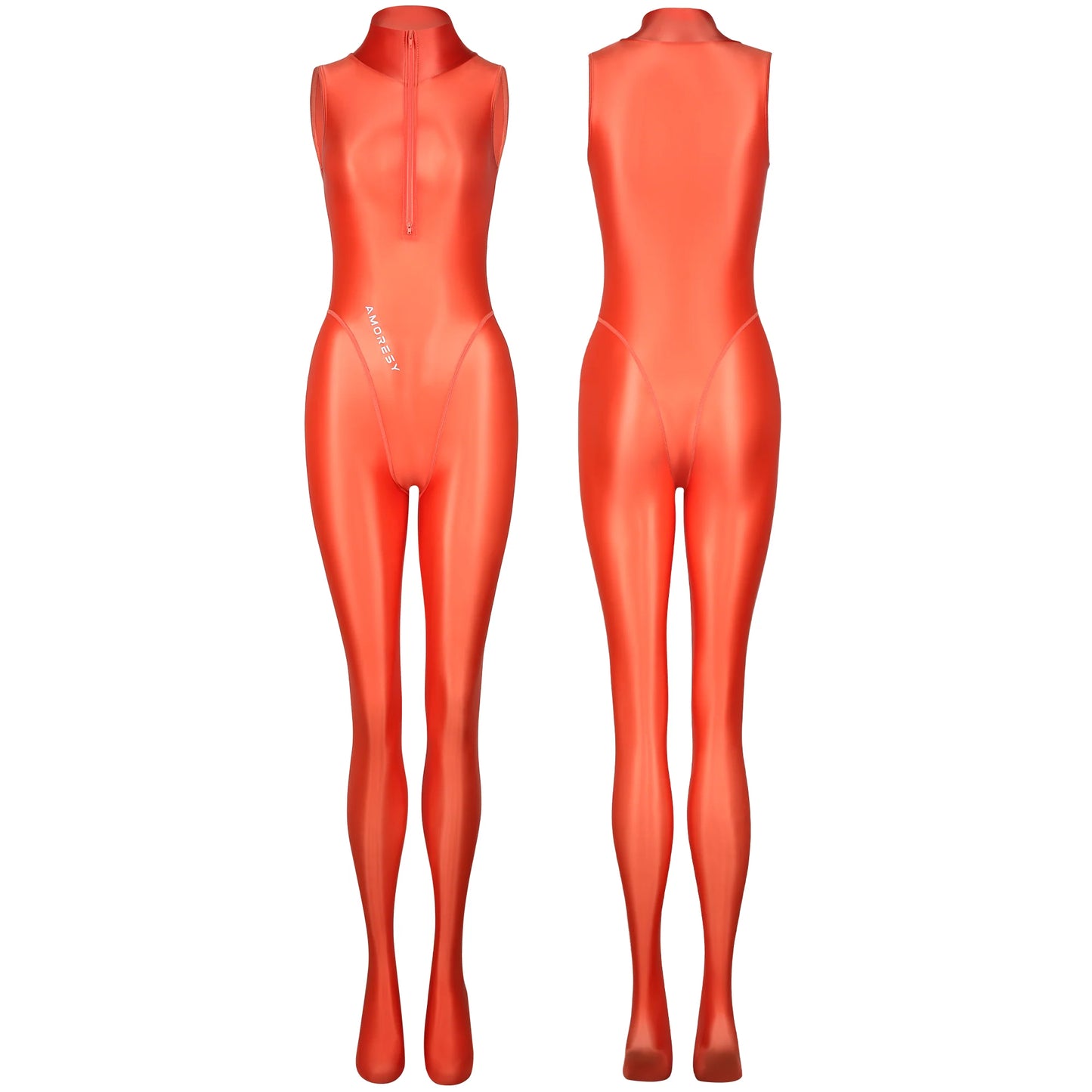 AMORESY 018 Zenithaシリーズ シアー ノースリーブキャットスーツ