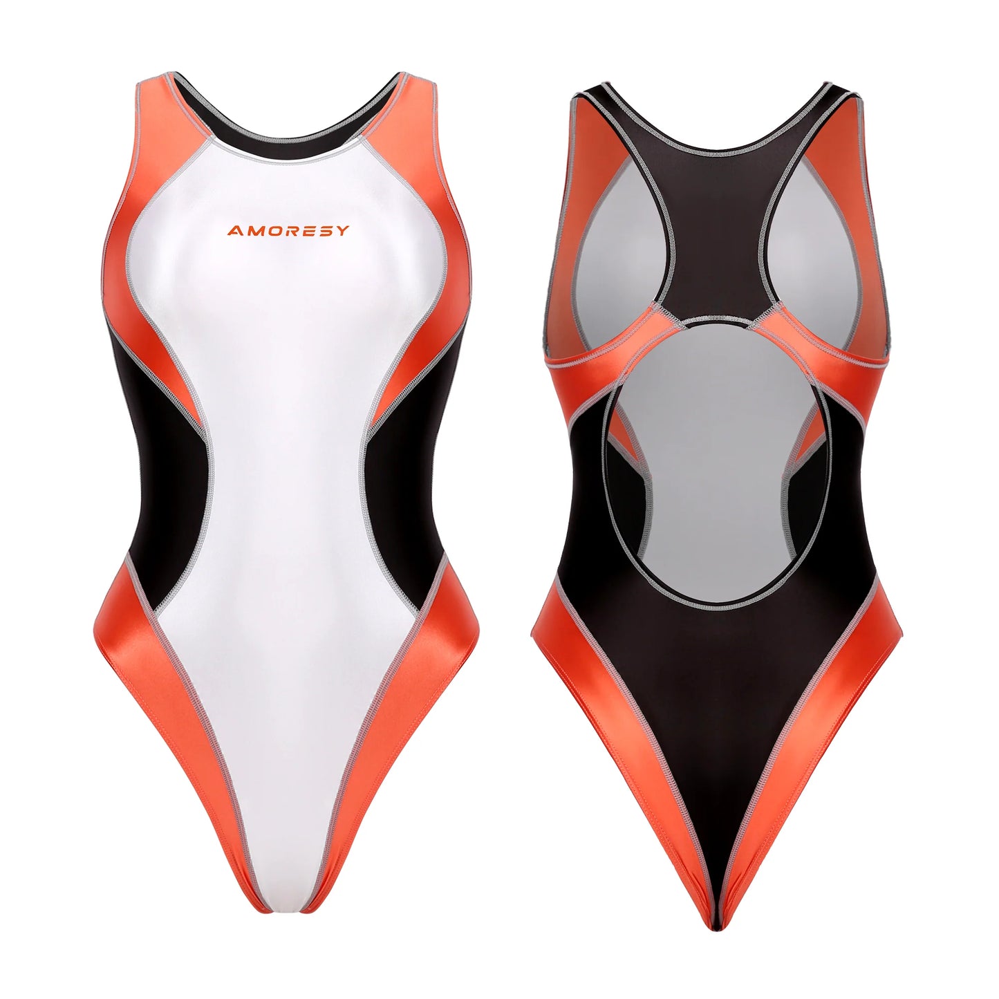 AMORESY 166 Venus バックレス アワーグラス スイムスーツ レオタード